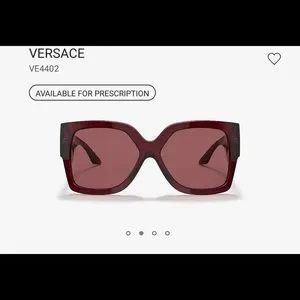 NEW w/ Box Versace Sunglasses with Dark Violet lenses and Transparent Red frame Versace | Accessories | New W Box Versace Sunglasses With  main image 2